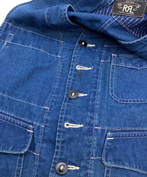 RRL（ダブルアールエル）RRL (ダブルアールエル) BERNERD INDIGO/ バーナード　インディゴ　ベスト インディゴ サイズ:Sの古着・服飾アイテム