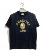 A BATHING APEアベイシングエイプ）の古着「Bitmap College Tee」｜ブラック