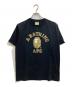 A BATHING APE（アベイシングエイプ）の古着「Bitmap College Tee」｜ブラック