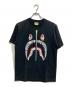 A BATHING APE（アベイシングエイプ）の古着「シャークTシャツ」｜ブラック