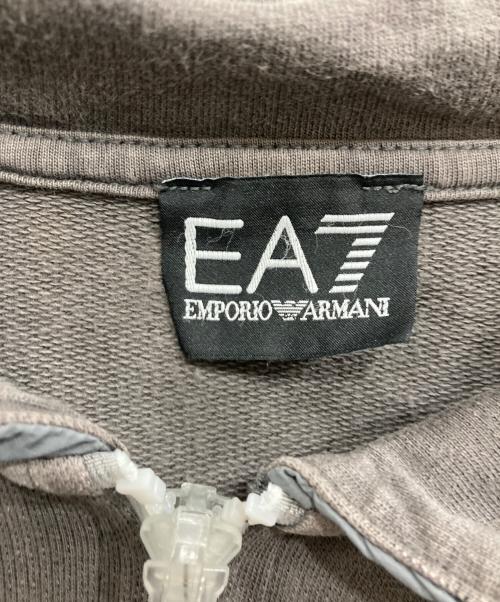EA7（イーエーセブン）EA7 (イーエーセブン) ナイロン切替ジップパーカー グレー サイズ:Sの古着・服飾アイテム