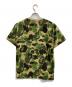 A BATHING APE (アベイシングエイプ) ABC CAMO PILE JACQUARD ONE  POINT TEE グリーン サイズ:S：9000円