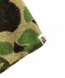 中古・古着 A BATHING APE (アベイシングエイプ) ABC CAMO PILE JACQUARD ONE  POINT TEE グリーン サイズ:S：9000円