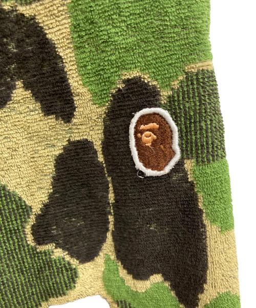 A BATHING APE（アベイシングエイプ）A BATHING APE (アベイシングエイプ) ABC CAMO PILE ONE POINT SWEAT SHORTS グリーン サイズ:Sの古着・服飾アイテム