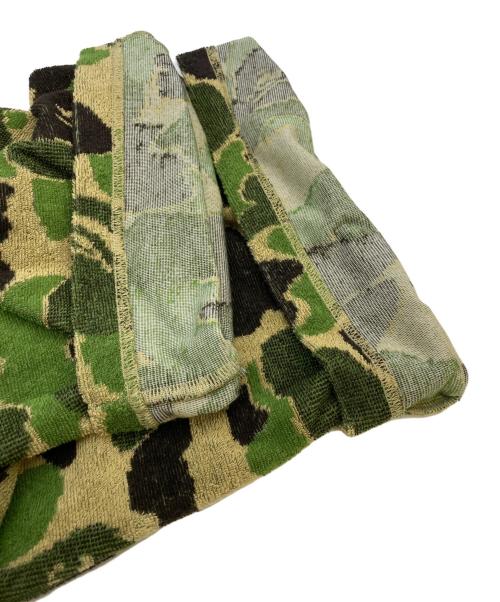 A BATHING APE（アベイシングエイプ）A BATHING APE (アベイシングエイプ) ABC CAMO PILE ONE POINT SWEAT SHORTS グリーン サイズ:Sの古着・服飾アイテム