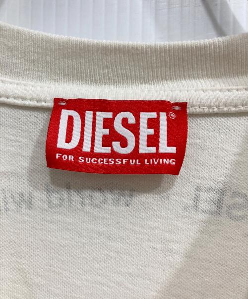 DIESEL（ディーゼル）DIESEL (ディーゼル) T-JUST-L8 Tシャツ ホワイト サイズ:XSの古着・服飾アイテム
