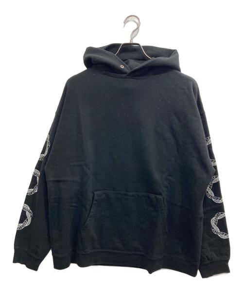 COOTIE PRODUCTIONS（クーティープロダクツ）COOTIE PRODUCTIONS (クーティープロダクツ) 袖プリントパーカー ブラック サイズ:Mの古着・服飾アイテム