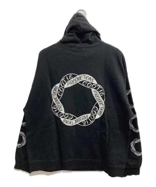 COOTIE PRODUCTIONS（クーティープロダクツ）COOTIE PRODUCTIONS (クーティープロダクツ) 袖プリントパーカー ブラック サイズ:Mの古着・服飾アイテム