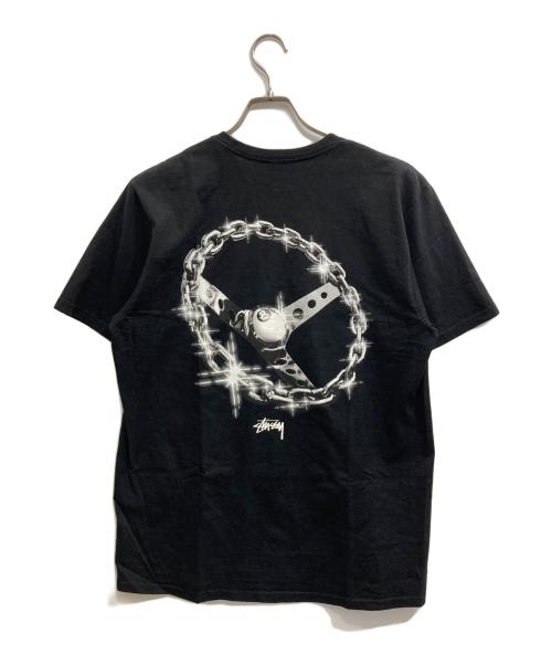 stussy（ステューシー）stussy (ステューシー) Chain-Link TEE ブラック サイズ:Mの古着・服飾アイテム