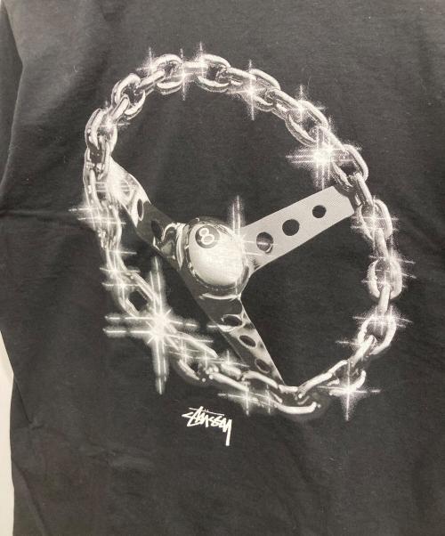 stussy（ステューシー）stussy (ステューシー) Chain-Link TEE ブラック サイズ:Mの古着・服飾アイテム