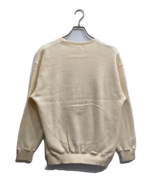 VAN JAC（ヴァン・ヂャケット）VAN JAC (ヴァン・ヂャケット) ロゴワッペンセーター アイボリー サイズ:Mの古着・服飾アイテム