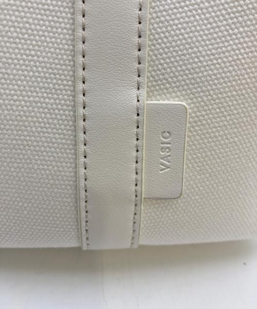 VASIC（ヴァジック）VASIC (ヴァジック) キャンバス ハンドバッグ / BOND MINI CANVAS ホワイトの古着・服飾アイテム