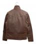 Liugoo Leathers (リューグーレザーズ) ダブルライダースジャケット ブラウン サイズ:M：13000円