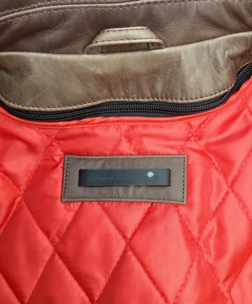 Liugoo Leathers（リューグーレザーズ）Liugoo Leathers (リューグーレザーズ) シングルライダースジャケット ブラウン サイズ:Mの古着・服飾アイテム