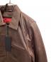 中古・古着 Liugoo Leathers (リューグーレザーズ) シングルライダースジャケット ブラウン サイズ:M：13000円