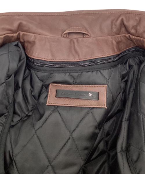 Liugoo Leathers（リューグーレザーズ）Liugoo Leathers (リューグーレザーズ) シングルライダースジャケット ブラウン サイズ:Lの古着・服飾アイテム