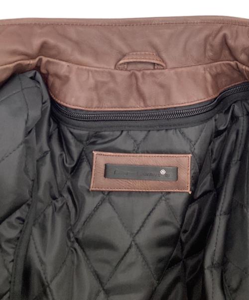 Liugoo Leathers（リューグーレザーズ）Liugoo Leathers (リューグーレザーズ) シングルライダースジャケット ブラウン サイズ:Lの古着・服飾アイテム