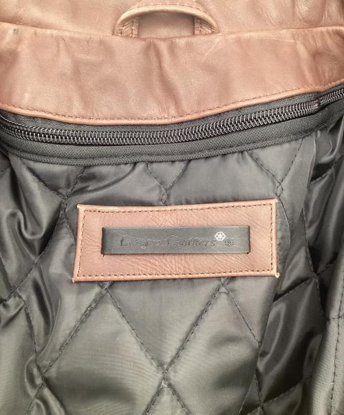 Liugoo Leathers（リューグーレザーズ）Liugoo Leathers (リューグーレザーズ) シングルライダースジャケット ブラウン サイズ:Lの古着・服飾アイテム