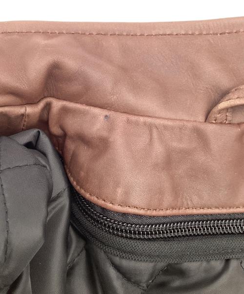 Liugoo Leathers（リューグーレザーズ）Liugoo Leathers (リューグーレザーズ) シングルライダースジャケット ブラウン サイズ:Lの古着・服飾アイテム