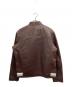 Liugoo Leathers (リューグーレザーズ) シングルライダースジャケット ブラウン サイズ:L：15000円