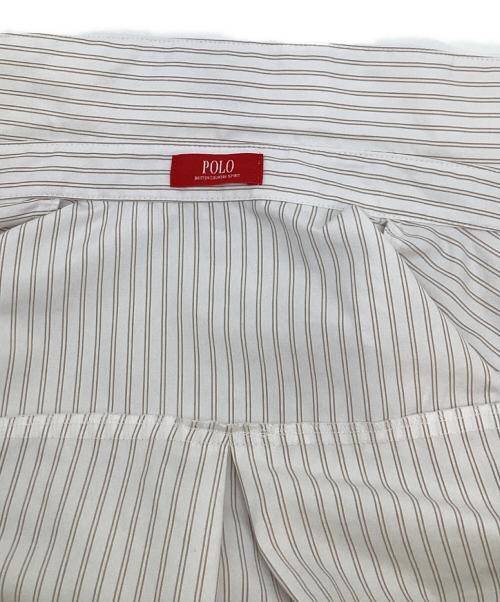 POLO BCS（ポロ・ビーシーエス）POLO BCS (ポロ・ビーシーエス) Rirandture (リランドチュール) ラッフルスリーブシャツワンピース ベージュ サイズ:2の古着・服飾アイテム