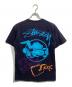 stussy (ステューシー) スカルクラウンetcTEE/プリントTシャツ ネイビー サイズ:M：8000円