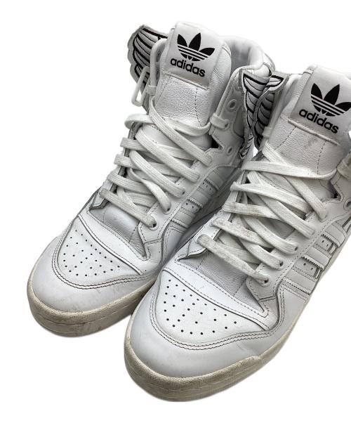 adidas（アディダス）adidas (アディダス) JEREMY SCOTT (ジェレミー スコット) ハイカットスニーカー ホワイト サイズ:26.5cm/US8.5/UK8/EU42の古着・服飾アイテム