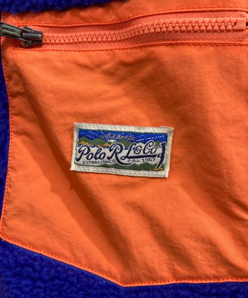 POLO RALPH LAUREN（ポロ・ラルフローレン）POLO RALPH LAUREN (ポロ・ラルフローレン) ボアフリースジャケット ネイビー サイズ:XSの古着・服飾アイテム