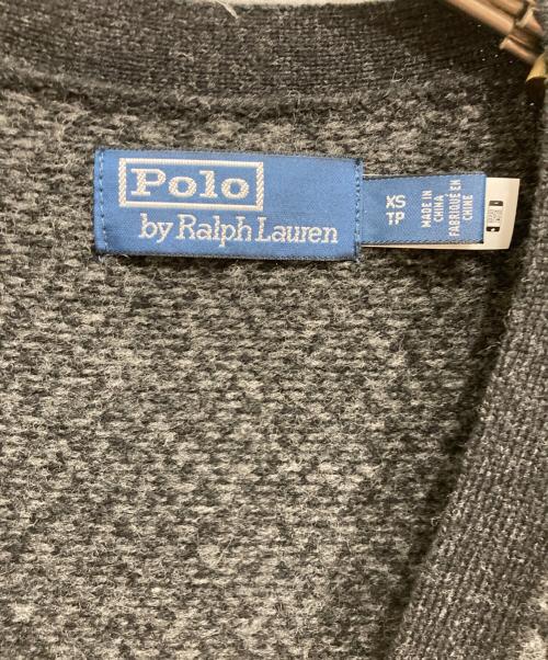 POLO RALPH LAUREN（ポロ・ラルフローレン）POLO RALPH LAUREN (ポロ・ラルフローレン) クルミボタンウールニットベスト ブラック サイズ:XSの古着・服飾アイテム