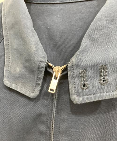 VAN JAC（ヴァン・ヂャケット）VAN JAC (ヴァン・ヂャケット) バックロゴ刺繍スイングトップ ネイビー サイズ:Mの古着・服飾アイテム