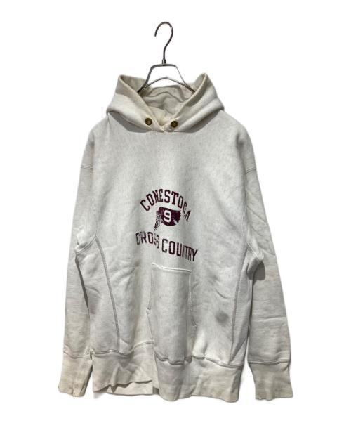 Champion REVERSE WEAVE（チャンピオン リバース ウィーブ）Champion REVERSE WEAVE (チャンピオン リバース ウィーブ) ヴィンテージプリントパーカー グレー サイズ:XLの古着・服飾アイテム