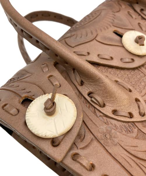 Carving Tribes（カービングトライブス）CARVING TRIBES (カービングトライブス) トートバッグ ベージュの古着・服飾アイテム