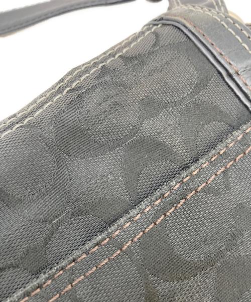COACH（コーチ）COACH (コーチ) ワンハンドバッグ グレーの古着・服飾アイテム