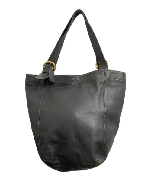 COACH（コーチ）COACH (コーチ) レザートートバッグ ブラックの古着・服飾アイテム