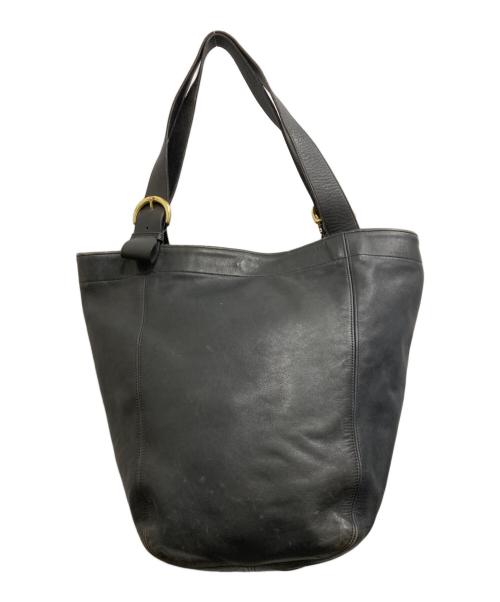 COACH（コーチ）COACH (コーチ) レザートートバッグ ブラックの古着・服飾アイテム