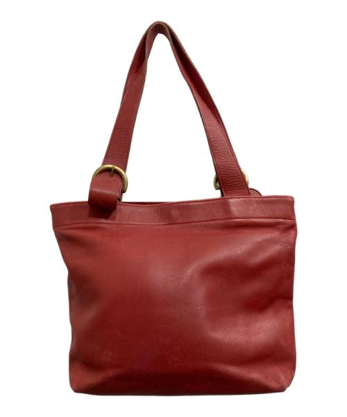 COACH（コーチ）COACH (コーチ) レザートートバッグ レッドの古着・服飾アイテム