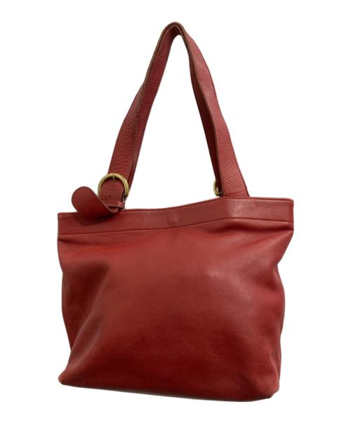 COACH（コーチ）COACH (コーチ) レザートートバッグ レッドの古着・服飾アイテム