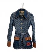 GUCCIグッチ）の古着「ウォッシュドオーガニックデニムジャケット」｜インディゴ