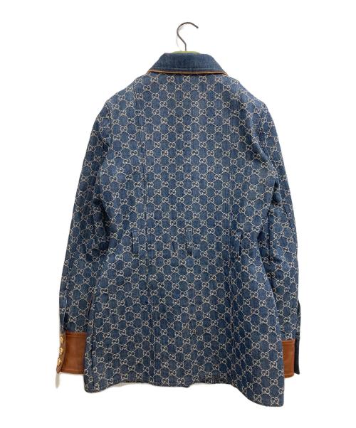 GUCCI（グッチ）GUCCI (グッチ) ウォッシュドオーガニックデニムジャケット インディゴ サイズ:38の古着・服飾アイテム