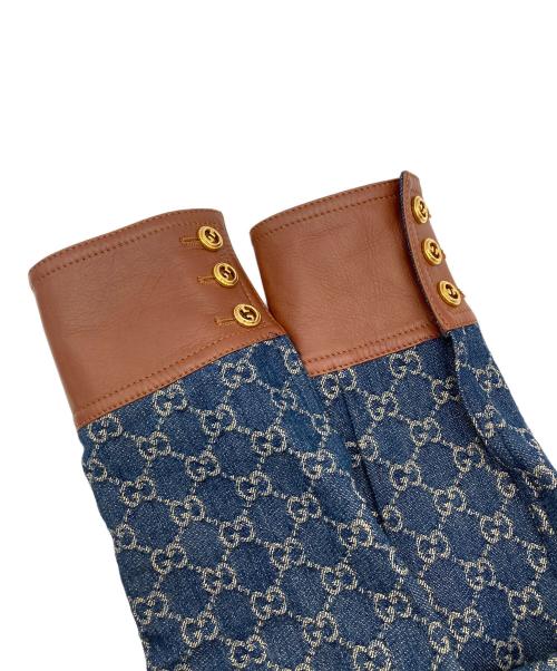 GUCCI（グッチ）GUCCI (グッチ) ウォッシュドオーガニックデニムジャケット インディゴ サイズ:38の古着・服飾アイテム