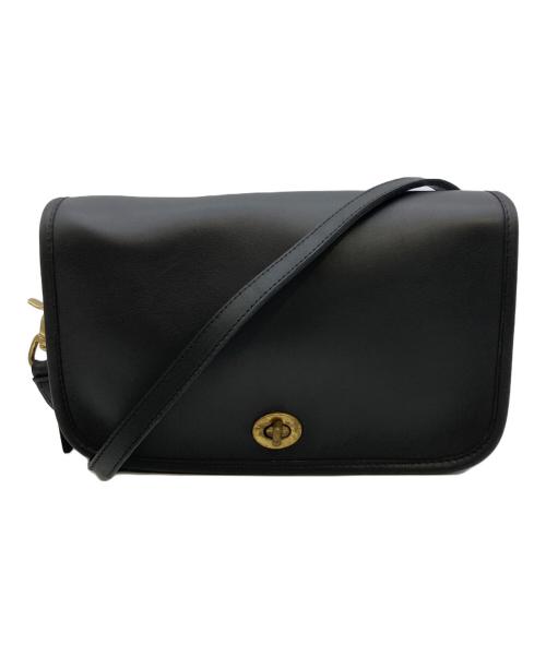 COACH（コーチ）COACH (コーチ) ターンロックショルダーバッグ ブラックの古着・服飾アイテム