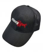 stussyステューシー）の古着「Mid-Depth Sport Snapback」｜ブラック