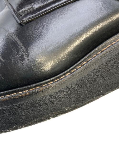 foot the coacher（フットザコーチャー）foot the coacher (フットザコーチャー) ラバーソールシューズ ブラック サイズ:8 1/2の古着・服飾アイテム
