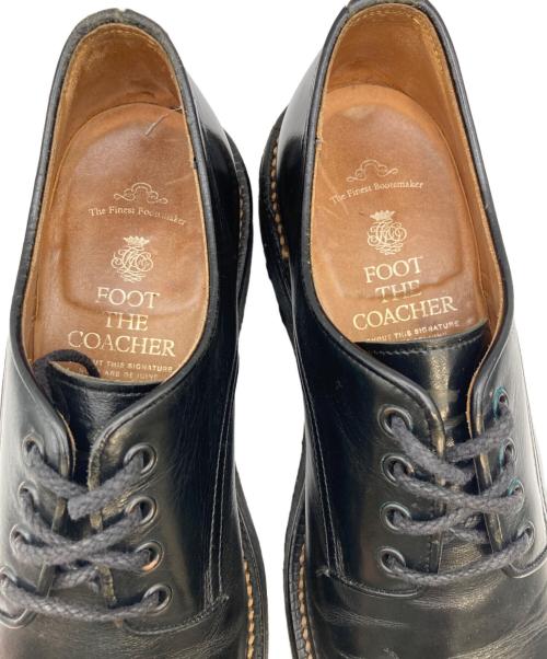 foot the coacher（フットザコーチャー）foot the coacher (フットザコーチャー) ラバーソールシューズ ブラック サイズ:8 1/2の古着・服飾アイテム