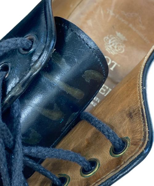 foot the coacher（フットザコーチャー）foot the coacher (フットザコーチャー) ラバーソールシューズ ブラック サイズ:8 1/2の古着・服飾アイテム