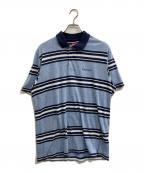 SUPREMEシュプリーム）の古着「HEATHER STRIPE POLO」｜ブルー