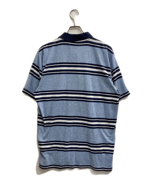SUPREME（シュプリーム）Supreme (シュプリーム) HEATHER STRIPE POLO ブルー サイズ:Lの古着・服飾アイテム