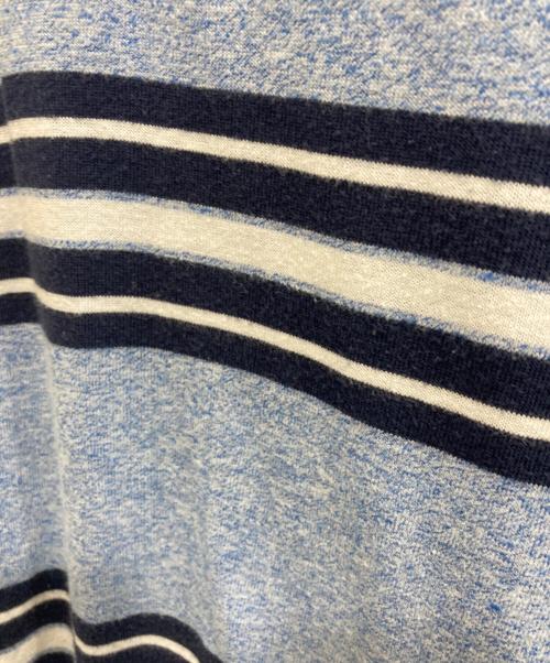 SUPREME（シュプリーム）Supreme (シュプリーム) HEATHER STRIPE POLO ブルー サイズ:Lの古着・服飾アイテム
