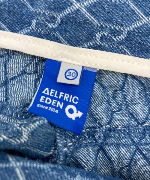 AELFRIC EDEN（エルフリック エデン）AELFRIC EDEN (エルフリック エデン) ジャガードデニムパンツ インディゴ サイズ:30の古着・服飾アイテム