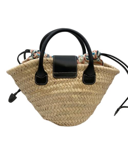 PARIS/64（パリ64）PARIS/64 (パリ64) OH LÀ LÀ BLACK MINI BASKET BAG ナチュラルの古着・服飾アイテム